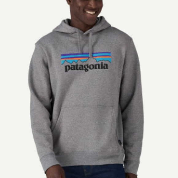 PATAGONIA Logo Uprisal Hoody Gray Size Large - Picture 1 of 8
